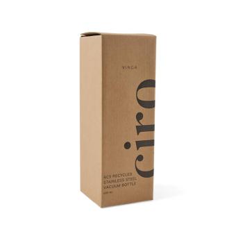 VINGA Ciro RCS recycelte Vakuumflasche 580ml Schwarz