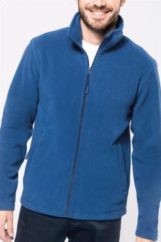 KA911 Fleecejacke mit durchgehendem Reißverschluss, Blau Blau | L