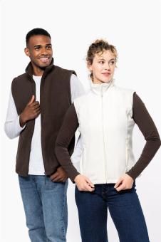 KA913 Fleece-Bodywarmer-Weste, weiß Weiß | L