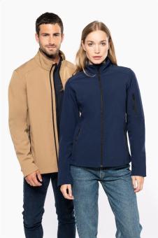 KA401 Dreilagige Softshelljacke, dunkelblau Dunkelblau | L