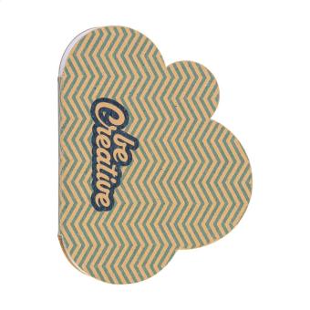 CreaStick Cloud Eco Individueller Haftnotizblock Natur