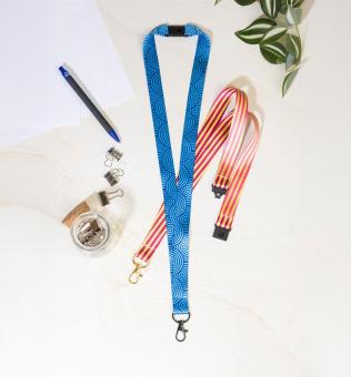 Subyard Shine Safe custom sublimation lanyard Gold