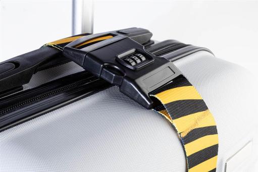 SuboStrap Lock custom luggage belt White
