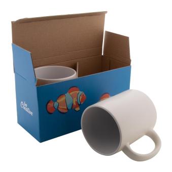 CreaBox Mug Double custom double mug box White