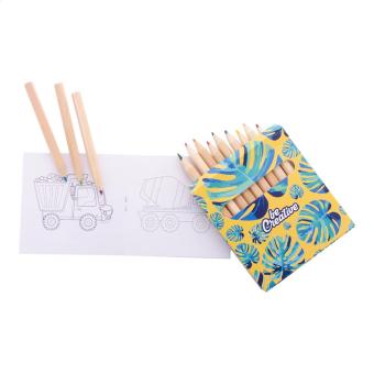 Coloxil 12 Individuelles Ausmalset, Fahrzeuge, weiß Weiß, Cliphals klar