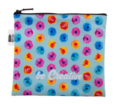 CreaBeauty M RPET Individuelle Kosmetiktasche Schwarz/weiss