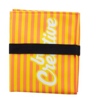 Fanseat Fold Individuelles RPET Sitzkissen Schwarz/weiss