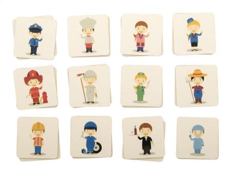 Peppermor Individuelles Memory-Spiel Natur blau