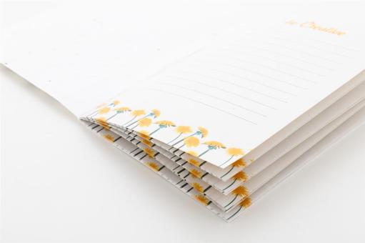 CreaNote Plus A6 Seed individuelles Saatpapier-Notizbuch Weiß