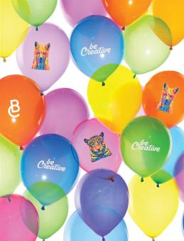CreaBalloon Luftballon, pastell Mehrfarbig