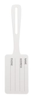 London luggage tag White