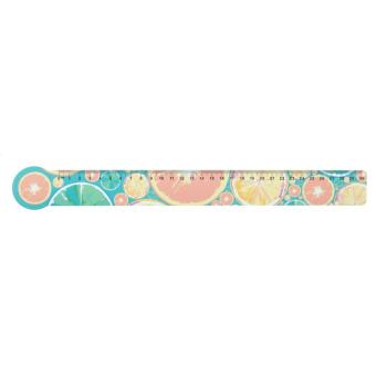 Couler 30 30 cm ruler, circle White/clip neck clear