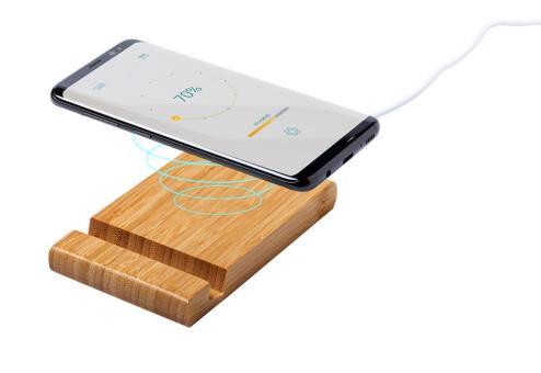 Restix Wireless-Charger/Handyhalter Natur