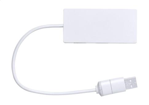 Brante transparent USB hub White