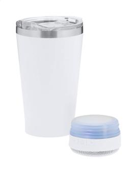 Duxen thermo cup with speaker White