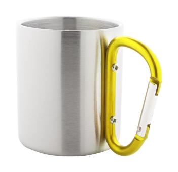 Cadisha Edelstahlbecher, silber Silber, gelb