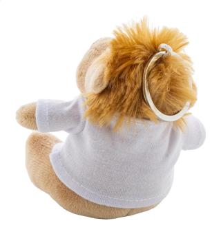 LioFob plush lion keyring Brown