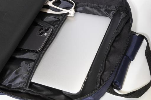 Westing Rucksack aus Twill, RPET Dunkelblau