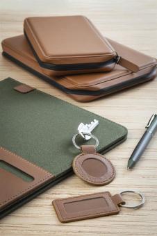 ShineKey Rect RPU keyring Brown