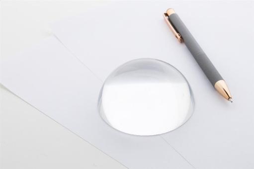Hemisphere paperweight Transparent