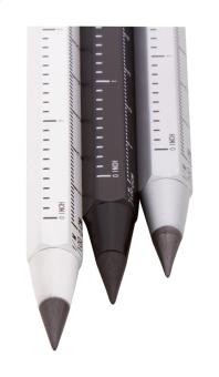 Ruloid inkless pen with ruler Black