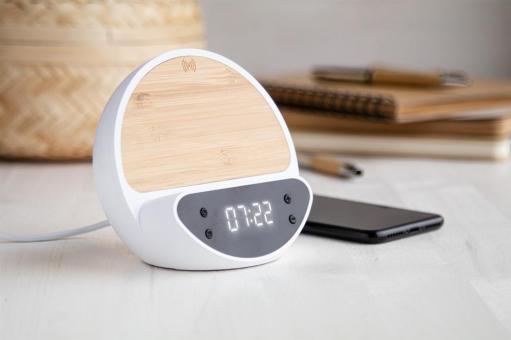 Rabolarm alarm clock wireless charger White