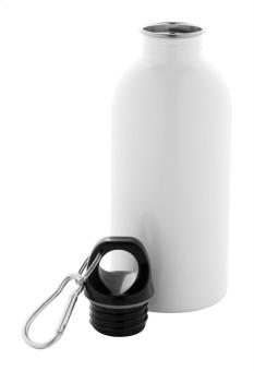Pressuto Flasche aus recyceltem Edelstahl Weiß