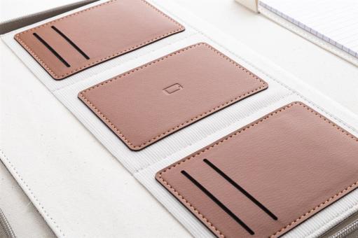 Carbasa Zip Dokumentenmappe aus recyceltem Canvas Natur