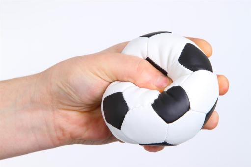 Kick Antistress-Ball Schwarz/weiss