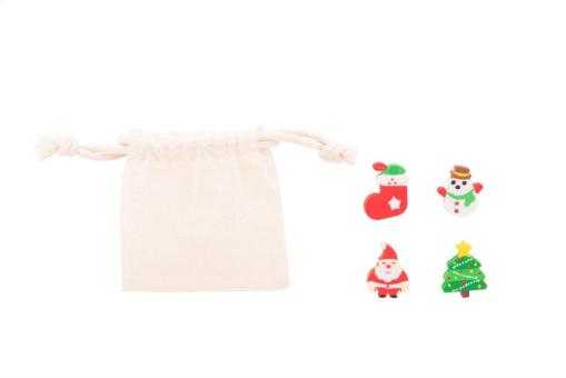 Sommaroy Christmas eraser set Multicolor