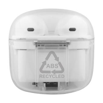 Trance RABS Transparente Bluetooth-Ohrhörer Weiß