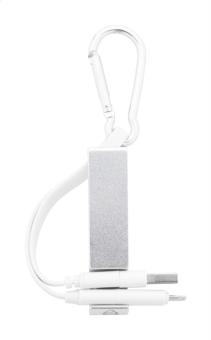 Cappy USB-Ladekabel Silber