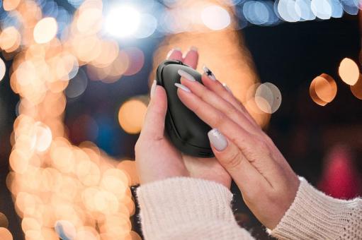 PowerPalm Powerbank mit Handwärmer Schwarz