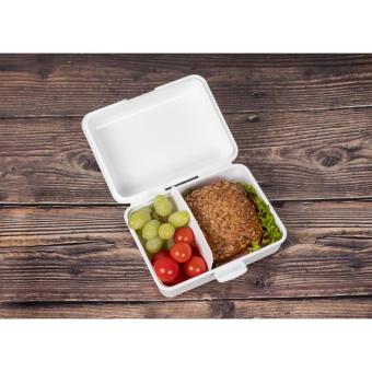 Vorratsdose "School-Box" groß, mit Trennschale Milchig-transparent