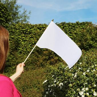 Flag "Wood" White