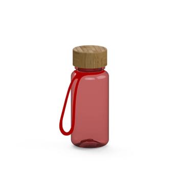 Drink bottle "Natural" clear-transparent incl. strap, 0.4 l 