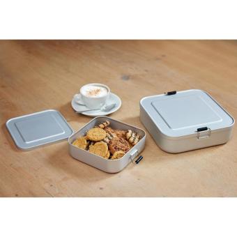 Lunch box "Quadrado", large Silver