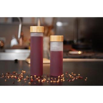 Glasflasche "Frosted" 0,55 l Grau