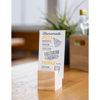 Wooden menu holder "Cube", nature Nature,green