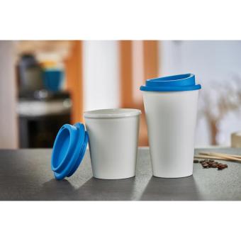 Kaffeebecher "Premium", upcycling Weiß