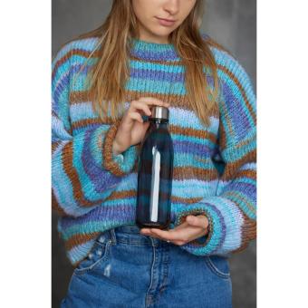 Glass bottle "Colare", 0.60 l Transparent green
