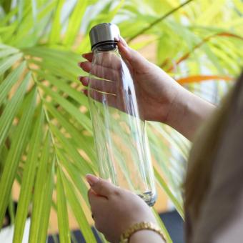 Glasflasche "Colare", 0,60 l Transparent grau