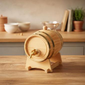 Wooden barrel "Timber", 1 l Nature