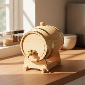 Wooden barrel "Timber", 3 l Nature