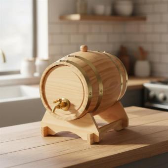 Wooden barrel "Timber", 5 l Nature