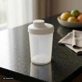 Shaker "Energy", 0.40l Transparent grey
