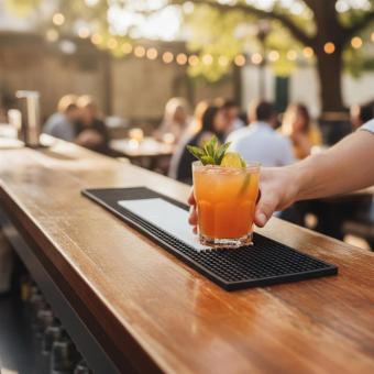 Bar mat ‘Classic’, small Black