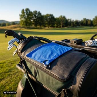 Fairway golf towel Aztec blue