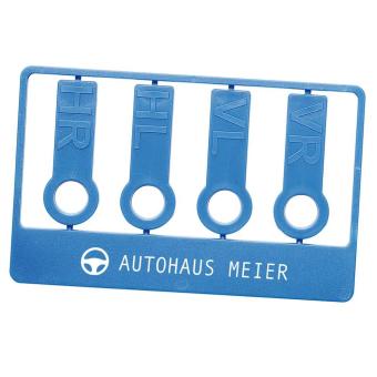 Reifenmarkierset "Car" Blau