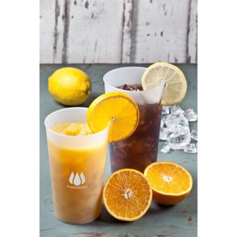 Trinkbecher "Mehrweg" 0,5 l Milchig-transparent
